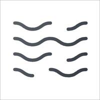 Wave icon illustration vector