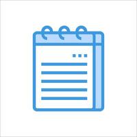 A notebook icon on a white background vector