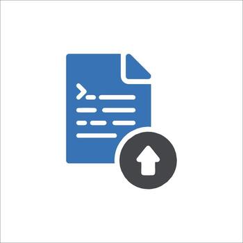 A file icon with an arrow pointing to it vector