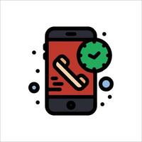A phone with a clock and a phone icon vector