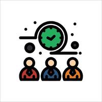 Time management icon illustration vector