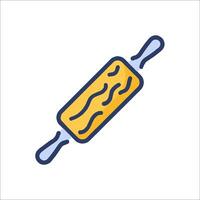 A rolling pin icon on a white background vector