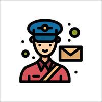 Postman icon illustration vector