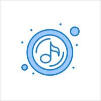 Music note icon illustration vector