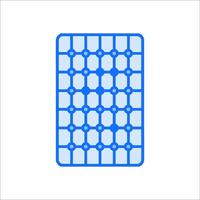 A blue square with a pattern on it vector