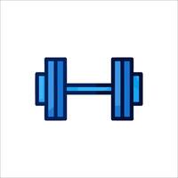 Dumbbell icon on white background vector
