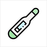 A thermometer icon on a white background vector
