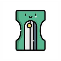 A green toothbrush with a smiley face on it vector