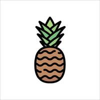 A pineapple icon on a white background vector