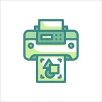 Printer icon illustration vector
