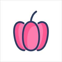 Pink pepper icon illustration vector
