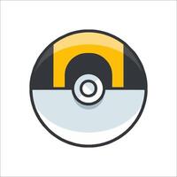 A poke ball icon on a white background vector