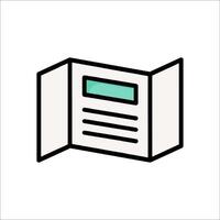 A folder icon with a green background vector