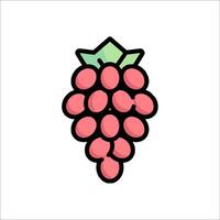 A raspberry icon on a white background vector