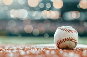Baseball on the Field photo
