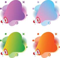 bubble frame box for text design blaner vector