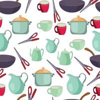 kitchen utensil patterns vector