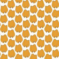 Sweater with long dropped sleeves in trendy soft orange Seamless Pattern. Ugly Sweater Day backdrop. Isolated illustration Wrapping, wallpaper or web, poster, banner, leaflets, price tag, label vector