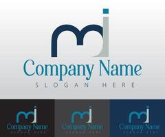 Logo design idea with initials. vector
