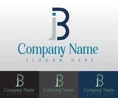 Logo design concept template in blue. vector
