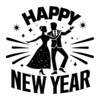 happy new year illustration vector