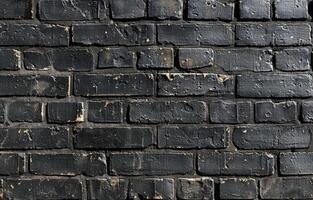 Black Brick Wall Texture photo