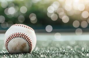 Baseball on the Field photo
