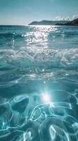 Blue Ocean With Clouds photo