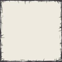 Hand-Drawn Grunge Frame - distressed, vintage, retro, border, frame vector
