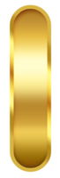 gradient gold letter I png