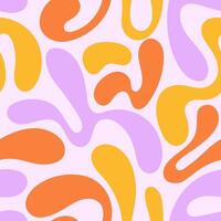 Seamless pattern with organic shapes. Background in minimalist boho style. vector