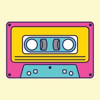an illustration of a cassette player vector