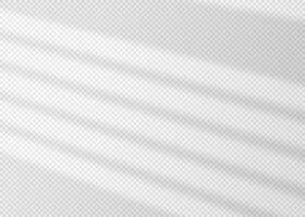 Shadow overlay effect for photo and mockup. Realistic soft blurred shadow of window blinds on light background. illustration of wall with natural sunlight coming in through the jalousie vector