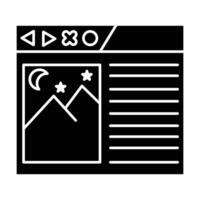 Website icon on white background vector