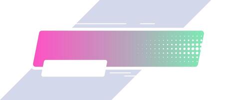 Futuristic lower third interface illustration. overlay element. vector