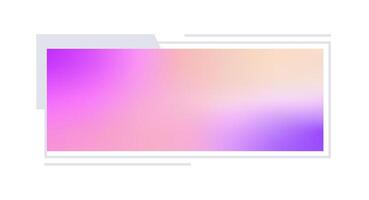 Futuristic element illustration. Colorful lower third overlay. vector