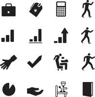 Business and Finance Icons Set for Website Design vector