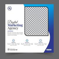 Digital marketing social media post business webinar for social media story, business post or stories banner template geometric shape design for attractive abstract elements post background space vector