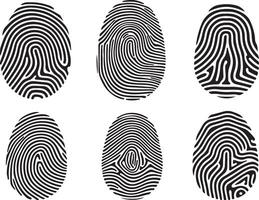 Fingerprint Patterns Unique Identity Security Scan vector