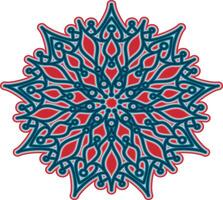 mandala illustration with beautiful color gradations vector