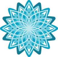 Beautiful color gradations in mandala illustrations vector