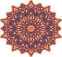 mandala illustration with beautiful color gradations vector