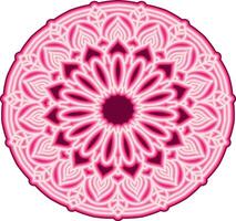 mandala illustration with beautiful color gradations vector
