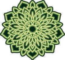 mandala illustration with beautiful color gradations vector