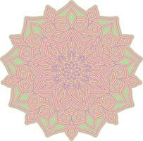 mandala illustration with beautiful color gradations vector