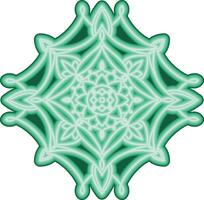 mandala pattern with natural art inside vector