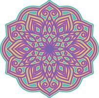 mandala illustration with beautiful color gradations vector