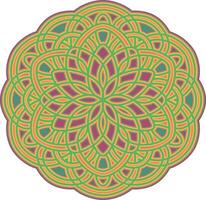 mandala illustration with beautiful color gradations vector