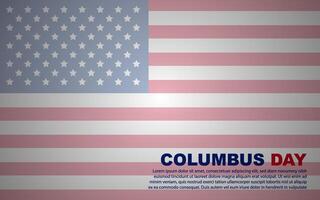 Happy Columbus Day background vector
