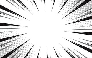 Fast speed lines on white background. Anime comic speed line movement effect. vector